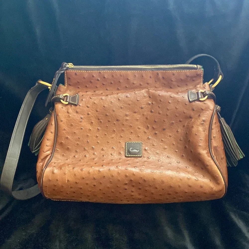 Dooney & Bourke Ostrich Skin Bag - Picture 2 of 15